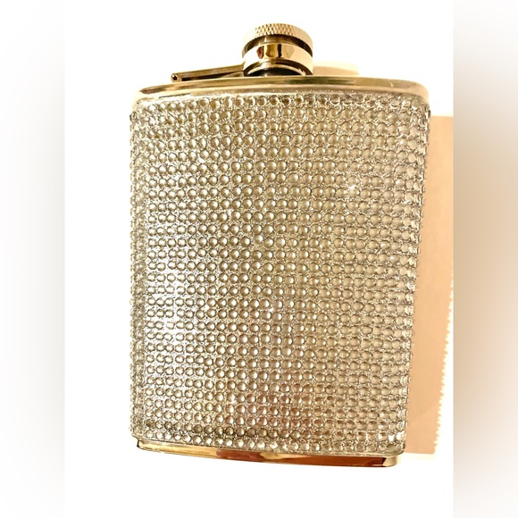 Rhinestone stainless steel flask - Picture 2 of 4